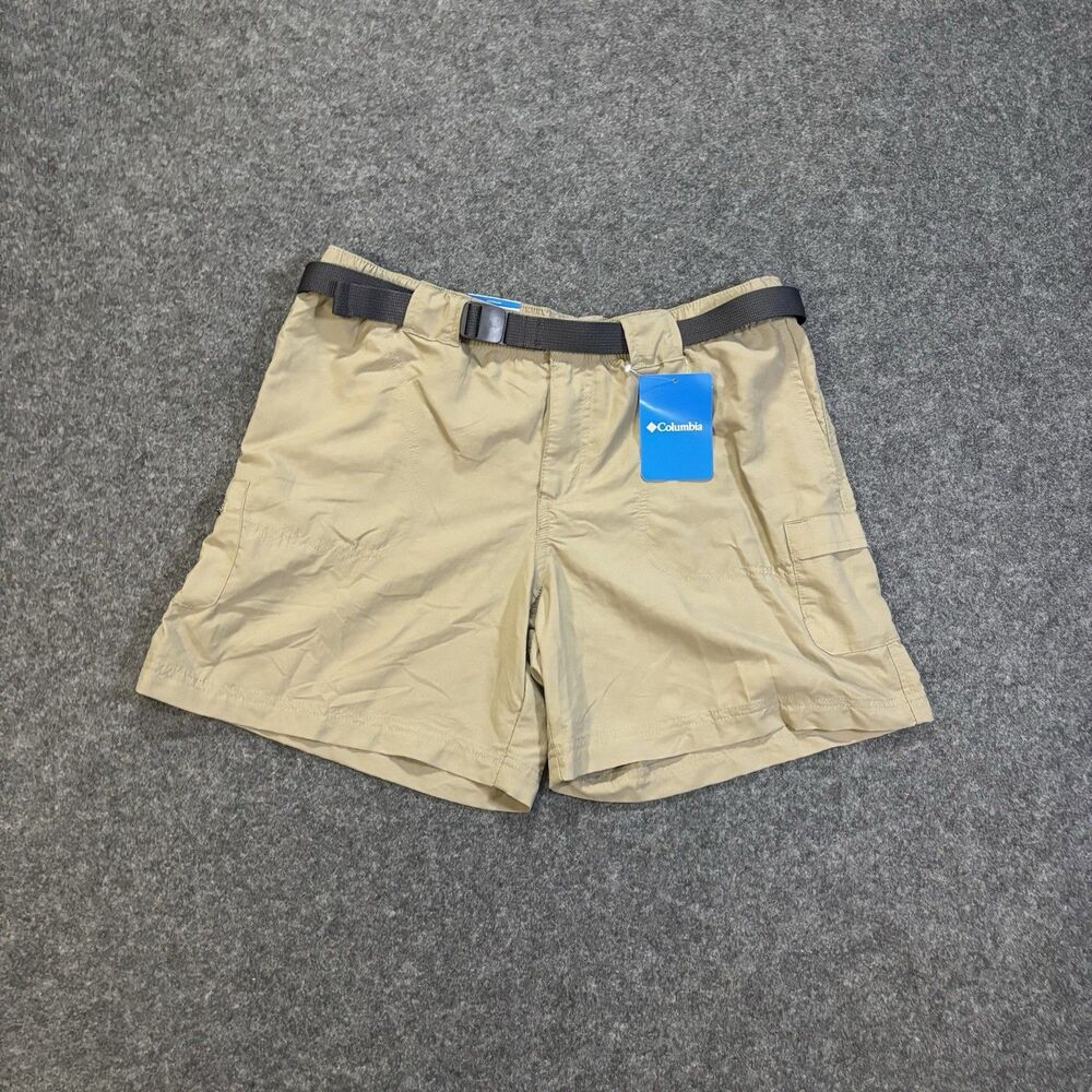 Columbia Cargo Shorts Women's Medium Belted Hiking Tan NEW